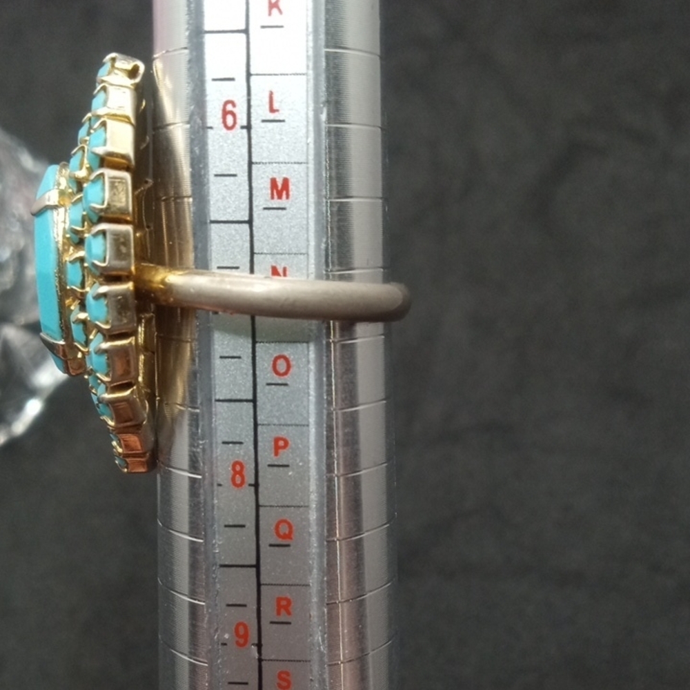 Turquoise Colored Marquise Ring - Picture 7 of 8